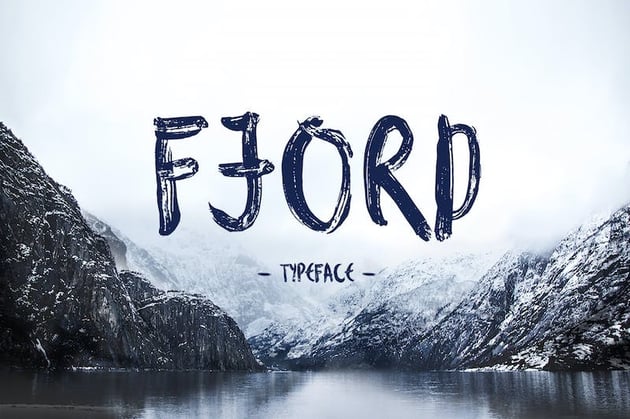 fjord brush font
